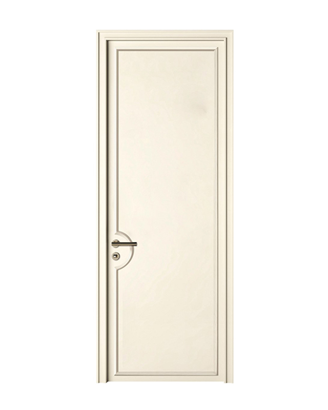 Puerta de Madera Lacada Entrada Blanca Cerámica Híbrida